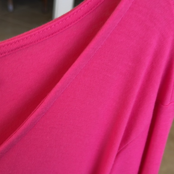 Zenana ladies top hot pink Size L flowy with 3/4 sleeves new without tags - Picture 5 of 5